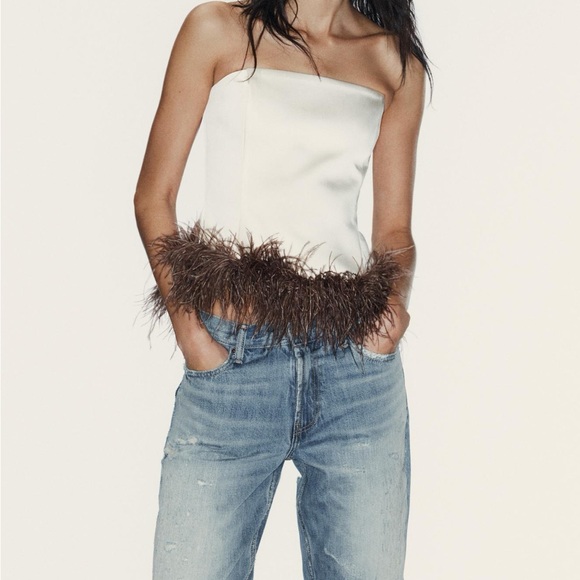 Feather bandeau top - Picture 3 of 6